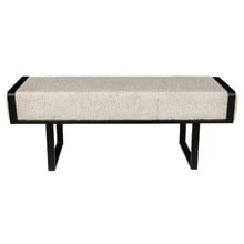 Bergamo Boucle Ottoman Bench